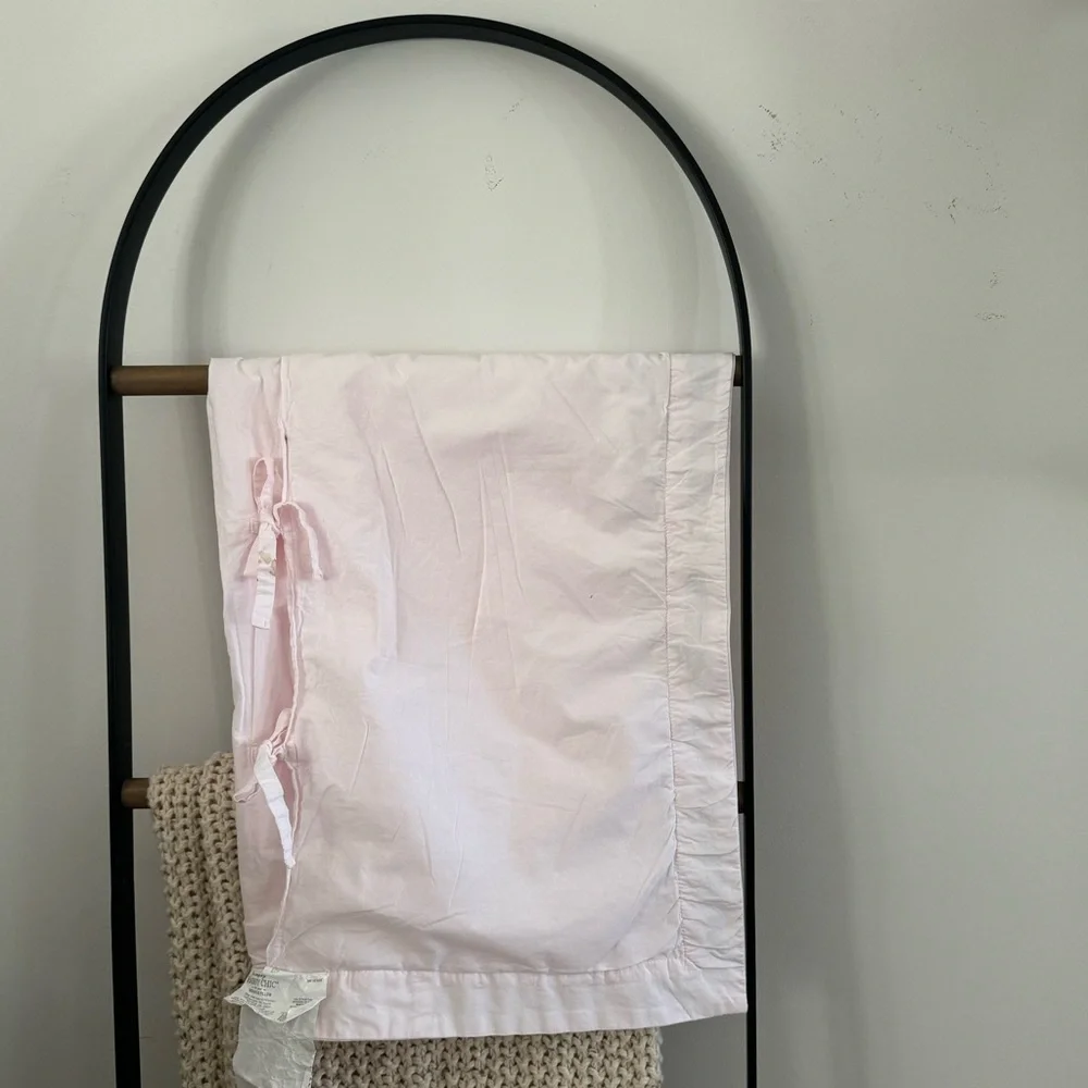 Simply Shabby Chic  | Euro Pillow  Cover | Pink Cotton Embroidered